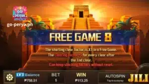 Ang Golden Empire slot ay may ilang kamangha-manghang mga numero: 32,400 paylines, 4 malalaking wild na simbolo, 8 free spins. Kapag lumitaw ang mga numerong ito, maaaring asahan ng mga manlalaro na bigyang-diin nila ang mga kumbinasyon ng pag-aalis ng multi-link. Gamit ang natatanging disenyo ng "mga simbolo ng gold frame" ng laro ng slot ng Golden Empire, ang mga laro ng Go Perya ay maaaring gawing ganap na nakakahumaling ang kaguluhan!